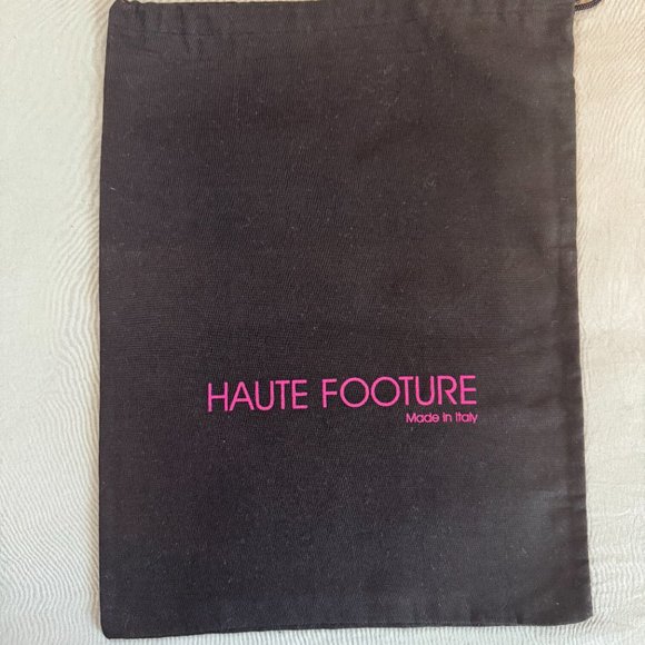 ๐ Haute Footure Black Dust Bag - 14in x 10.5in ๐ - Picture 2 of 4